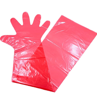 Gants vétérinaires en plastique à manches longues de 90 cm pour insémination artificielle