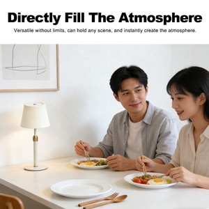 Lámpara de Mesa Decorativa Nórdica para Estudio, Dormitorio, Restaurante Moderno, LED de Lujo, Inalámbrica, Recargable por USB, Táctil - Product Image 6