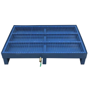 Pallet thép sản xuất nhiệm vụ nặng nề bề mặt phẳng 3 skids cấp thực phẩm hợp vệ sinh Pallet thép tùy chỉnh kích thước toàn bộ HDPE nhiệm vụ nặng nề - Product Image 3
