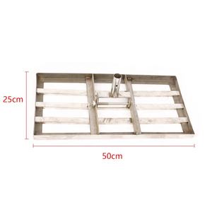 Nivellement de gravier de pelouse Outil de nivellement de sable de terrain de golf Niveleur de terrain de golf en acier inoxydable pour nivellement de cour de golf - Product Image 2