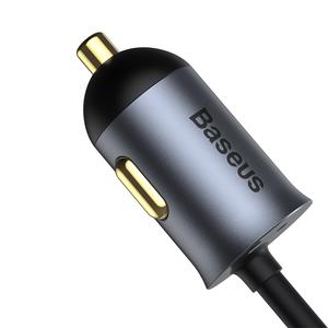 Chargeur de voiture USB Type C Baseus 120W, charge rapide pour iPhone 12 Pro <span class=keywords><strong>Xiaomi</strong></span> Samsung téléphone portable PD QC 3.0 USBC chargeur de téléphone de voiture - Product Image 5