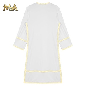 Robes de chœur bon marché de haute qualité à vendre robes de baptême pour adultes robes de baptême blanches robes de chasuble pour chœurs uniformes du clergé - Product Image 6