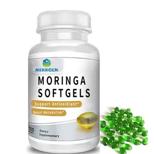 OEM Moringa Softgel Capsules Organic Moringa Powder Softgels Capsule Joint Health Moringa Seed Oil Soft Capsule