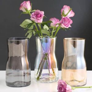 Jarrón Alto de Vidrio Transparente para Decoración del Hogar y Bodas - Product Image 4