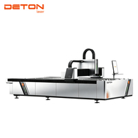 Machine de découpe laser à fibre DETON 3015 3000W pour métal, acier, acier inoxydable, aluminium, cuivre, laiton - Type portique CNC à refroidissement par eau