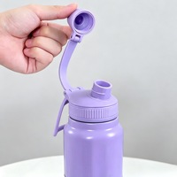 Bouteille d'eau isotherme en acier inoxydable 304 grande capacité, portable, double usage, pour sports de plein air, protection UV, pour le commerce transfrontalier