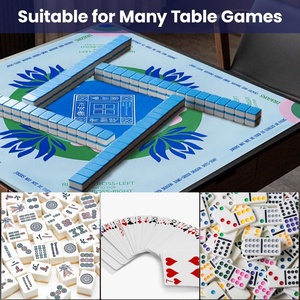 Tapete de Mahjong con Logotipo Estampado QIU National Tide, de Goma Antideslizante, Reductor de Ruido, Fácil de Limpiar - Product Image 4