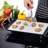 5m 10m 20m plateau résistant à l'huile alimentaire gâteau ménager papier Silicone en rouleau avec dents de scie en métal rouleaux de papier de cuisson
