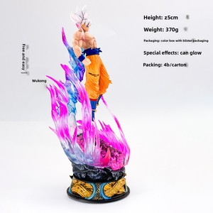 Figura <span class=keywords><strong>de</strong></span> Anime Dragon Bell Ultra Instinct <span class=keywords><strong>Goku</strong></span> con Cabello Blanco, Tamaño Pequeño, Modelo Saiyan, Juguete Decorativo, Venta al Por Mayor - Product Image 2