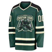 Maillots de hockey et de football américain à manches longues à motif feuille d'érable, en nylon/cachemire, impression numérique 3D par sublimation, pour adultes