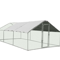 Approvisionnement direct de l'usine en gros Ferme poulailler galvanisé extérieur à vendre Cage Poulailler industriel