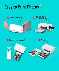 2025 LIENE fotoğraf yazıcı ev küçük taşınabilir profesyonel renkli baskı 4X6'' solmadan - Product Image 6