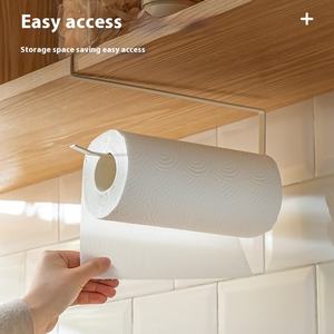 Portautensili da cucina in metallo a parete con <span class=keywords><strong>pellicola</strong></span> per avvinghiatura in stracci di carta porta porta asciugamani in carta - Product Image 3