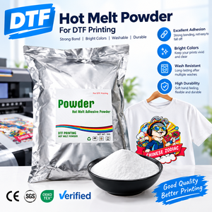 ผงกาวร้อนละลายชนิด TPU สำหรับการพิมพ์ DTF การถ่ายโอนความร้อนบนผ้า การถ่ายโอนลายลงเสื้อยืด - Product Image 1