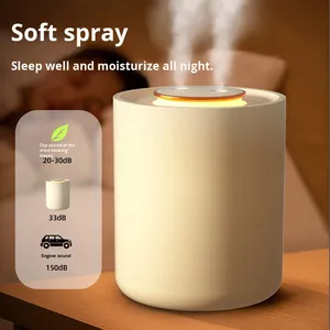 Humidificador USB Portátil Pequeño de Doble Pulverización con Luz Ambiental, Capacidad de 1.5L, 36dB de Ruido, para Hogar, Oficina, Dormitorio, Reposición de Agua - Product Image 4