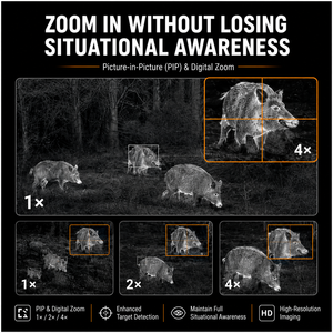 Monoculaire thermique à objectif 35 mm HNT402, résolution 384x288, caméra d'imagerie thermique pour l'observation des animaux en extérieur HNT402 HNT402 HNT40 - Product Image 4