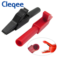 Kit de sondes arrière Cleqee 44 pièces, kit de fils de test avec fiches banane vers pinces crocodiles en cuivre, ensemble de sondes de perforation de fils avec pinces crocodiles