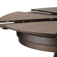 Mesa de Comedor de Nogal Negro Expandible y Giratoria de Diseño Nuevo, de Alta Gama y Lujo, con 14 Asientos Personalizables