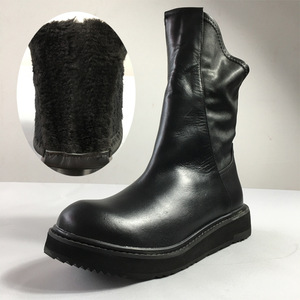 Botas Martin para Hombre, Botas de Invierno con Forro, Estilo Británico, Botas de Moda Coreanas, Botas Casuales Retro de Cuero para Hombre, Botas a Media Pantorrilla - Product Image 1