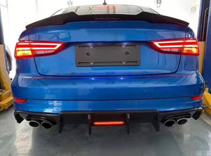 Diffusore Posteriore S3 in Fibra di Carbonio per <span class=keywords><strong>Audi</strong></span> S3 <span class=keywords><strong>A3</strong></span> 8V Berlina 4 Porte 2017-2019 - Product Image 3