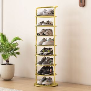 Lida – porte-chaussures multi-niveaux en fer, rangement autoportant pour économiser de l'espace, pour la maison, le dortoir, la porte d'entrée, design compact et petit - Product Image 4