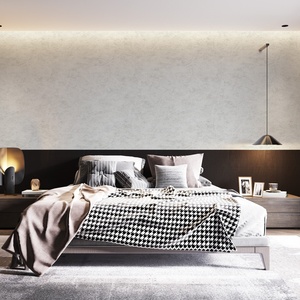 Revêtement mural texturé en tissu non tissé teint en fil 166g/m² pour la décoration de salons et bureaux # 101 - Product Image 2