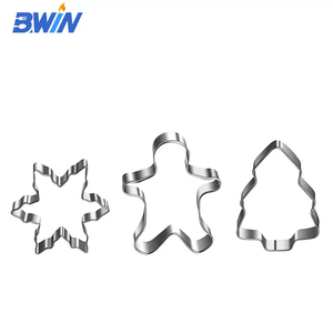 Ensemble de <span class=keywords><strong>emporte</strong></span>-pièces en métal en acier inoxydable bricolage outils de cuisson Dessert-coeur étoile ronde fleur Noël Cookie Biscuit Cutter - Product Image 4