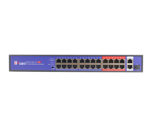Switch PoE de 24 Puertos con 250 Metros de Alcance y Función Watchdog, Switch PoE de 100 Gigabits y 250W para Infraestructura de Red - Product Image 4