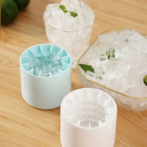 Mini Silicone <b>Ice</b> Cube Mold Round <b>Ice</b> Bucket <b>Ices</b> Storage Box Household DIY Refrigerator Freeze <b>Ice</b> <b>Maker</b> Barware Tools - Product Image 2