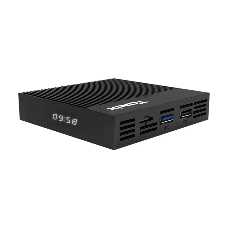 사용자 정의 OEM 및 ODM 안드로이드 11 Amlogic S905X4 타닉스 X4 쿼드 코어 TV 박스 apk RAM 4GB ROM 32GB 4k 스마트 안드로이드 박스