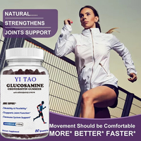 Disponible OEM/ODM, Gomitas de Glucosamina y Condroitina, Suplemento para el Soporte de las Articulaciones Sin Azúcar, para la Movilidad y Flexibilidad, 60 Unidades