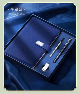 Wholesale Promotional Luxury Gift Items Notebook <b>A5</b> Leather Journal Customized Business Office <b>Diary</b> Corporate Set With Pen - Product Image 2