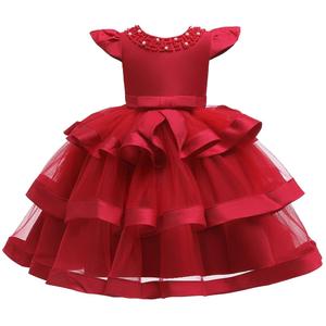 Robes de fête pour filles, bleues, élégantes, bouffantes, superposées, pour filles de <span class=keywords><strong>6</strong></span> ans, respirantes, robes de nuit pour enfants - Product Image 6