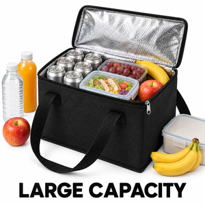 Bolsa Térmica Reutilizable para Comida para Llevar con Cierre, Aislamiento de Tela No Tejida, Eficiencia de Enfriamiento, Bolsa de Compras, Bolso Térmico para Almuerzo, Regalo Promocional - Product Image 6