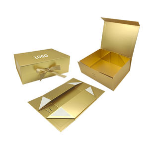 Boîtes en papier pliantes magnétiques de luxe en gros avec logo ruban pour perruques, vêtements, cosmétiques, Noël, finition mate - Product Image 3