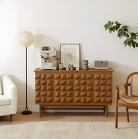 Buffet vintage, armoire murale de style mid-century, grand meuble de rangement pour la salle à manger, le salon ou la maison