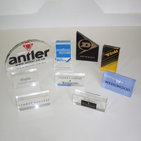 Bloc de marque en plexiglas, plaque de Logo A5, en acrylique transparent, poli, de 20mm d'épaisseur, 1 pièce