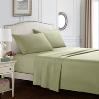 Ensemble de draps en microfibre super doux, ensemble de draps brodés, draps égyptiens, hypoallergéniques - 4 pièces