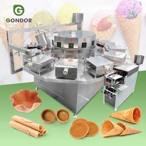 Máquina para Hacer Conos de Galleta Crujientes, Máquina Automática Eléctrica para Hacer Rollos de Huevo y Barquillos de Helado, Nueva y de Alta Productividad - Product Image 1