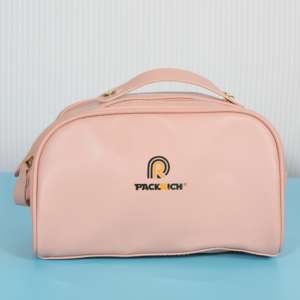 กระเป๋าใส่เครื่องสำอางผ้าหนังขนาดใหญ่สำหรับเดินทาง จัดเก็บผลิตภัณฑ์ดูแลผิว - Product Image 2