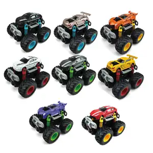 In Voorraad Mini Grote Wielen Legering Auto Dubbele Inertie Suv Sliding Monster Auto Speelgoed