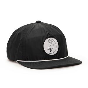 Gorras de Béisbol Negras Personalizadas con Logotipo de 5 Paneles, Gorras de Nailon con Cierre a Presión y Cuerda - Product Image 3