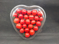 Wegwerp Fruit Doos Plastic Transparant Lunchbox Verdikte Perzik Hartvormige Verse Fruit Cut Salade Doos