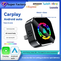 Module Carplay à vente chaude 2 en 1 Boîte d'interconnexion automobile intelligente portable Boîte Android Autocarplay Adaptateur USB Carplay