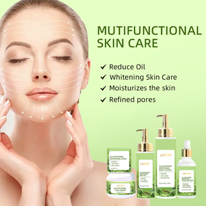 Oem Private Label Glutathion Whitening Set Met Zeep, Lotion En Gezichtscrème Huidverhelderende Vochtinbrengende Set - Product Image 2