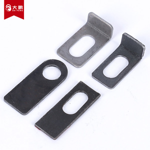 Supports d'angle en fer Da Peng, plats, à angle droit, avec trou ovale, pour accessoires de porte, fenêtre et garde-corps - Product Image 2