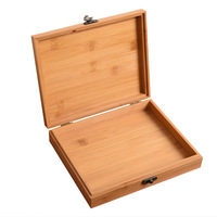 Boîtes de rangement en bambou en gros avec couvercles, décorations de bureau, boîtes cadeaux décoratives fonctionnelles de style européen, grandes dimensions