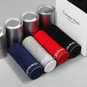 Boxer da <span class=keywords><strong>Uomo</strong></span> in Cotone Modal Traspirante con Grafene, Ultra-Sottili, Comodi, Confezione Regalo, Tinta Unita, Vita Media - Product Image 6