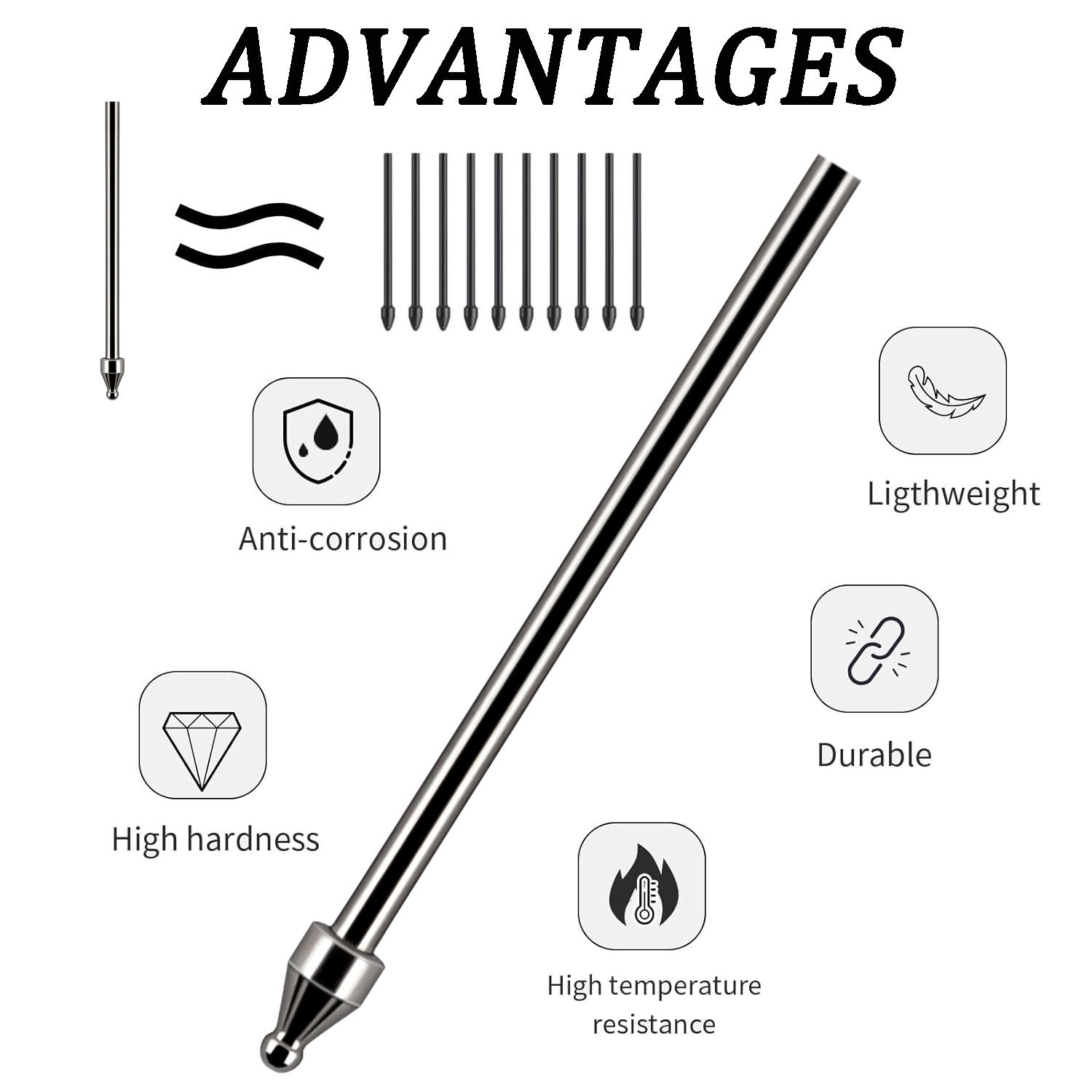 ใหม่ปลายปากกาทรงกรวยโลหะ