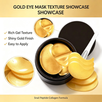 Masques hydrogel pour les yeux au collagène et à l'acide hyaluronique 24K, 60 pièces, traitement hydratant anti-âge, rides, cernes, OEM